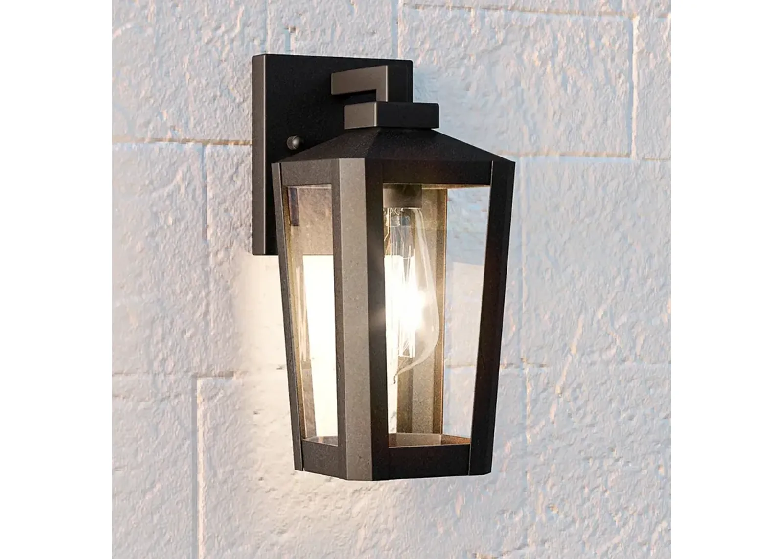 Quoizel Blomfield 10 1/2" High Matte Black Outdoor Wall Light