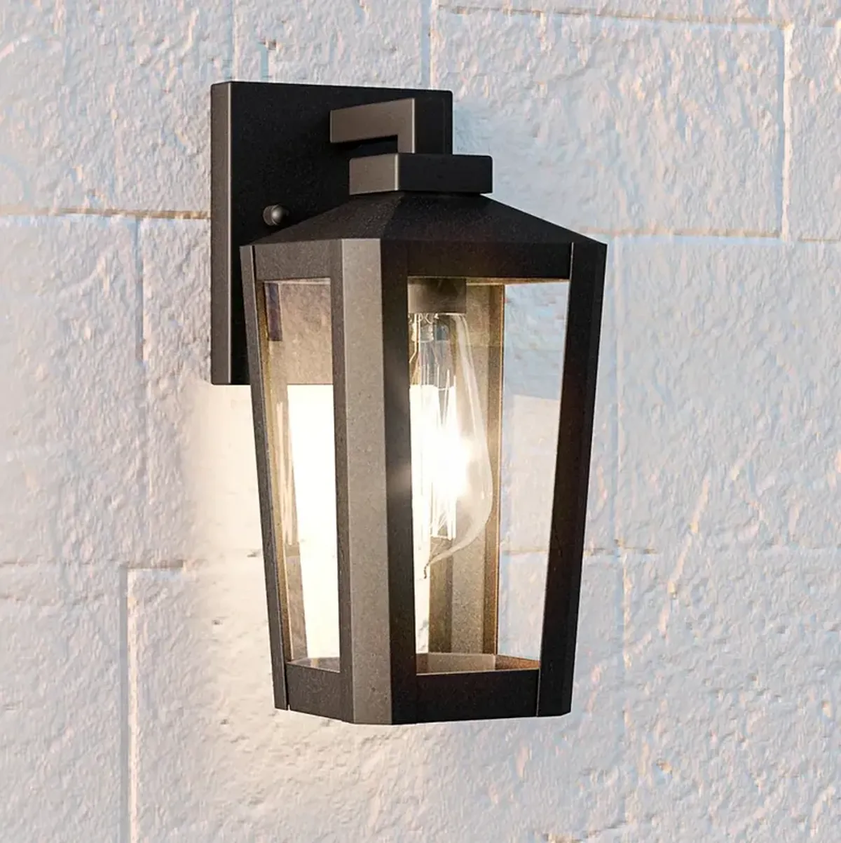 Quoizel Blomfield 10 1/2" High Matte Black Outdoor Wall Light