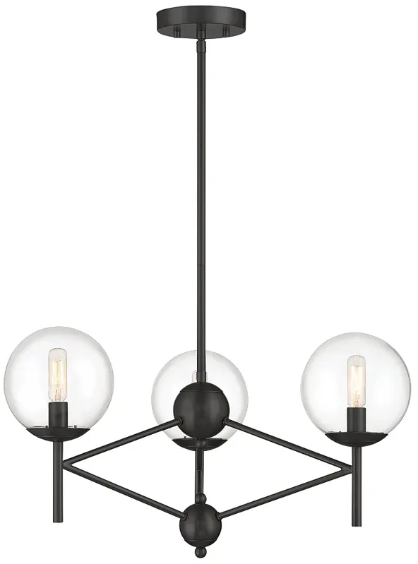 Minka Lavery  Auresa 3-light Coal Globe Pendant Light with Glass Shades