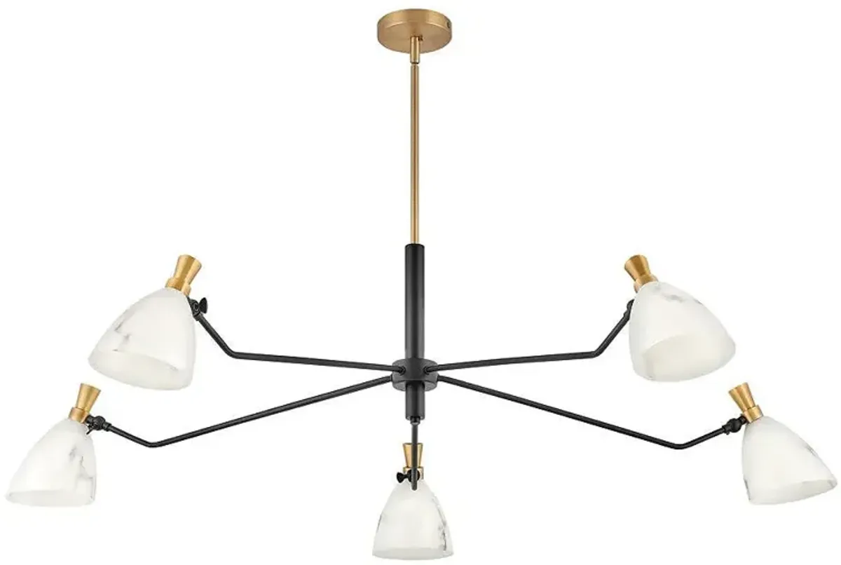 Hinkley Chandelier Sinclair Large Single Tier 50" Heritage Brass