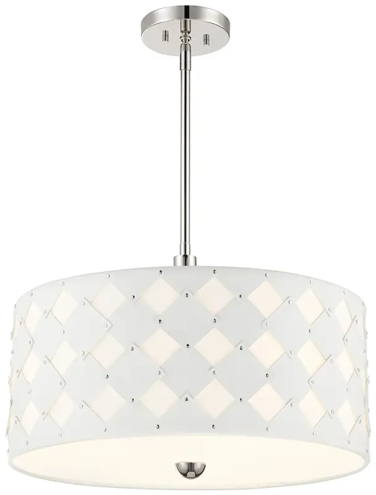 George Kovacs Patchwork 3-Light Polished Nickel Pendant