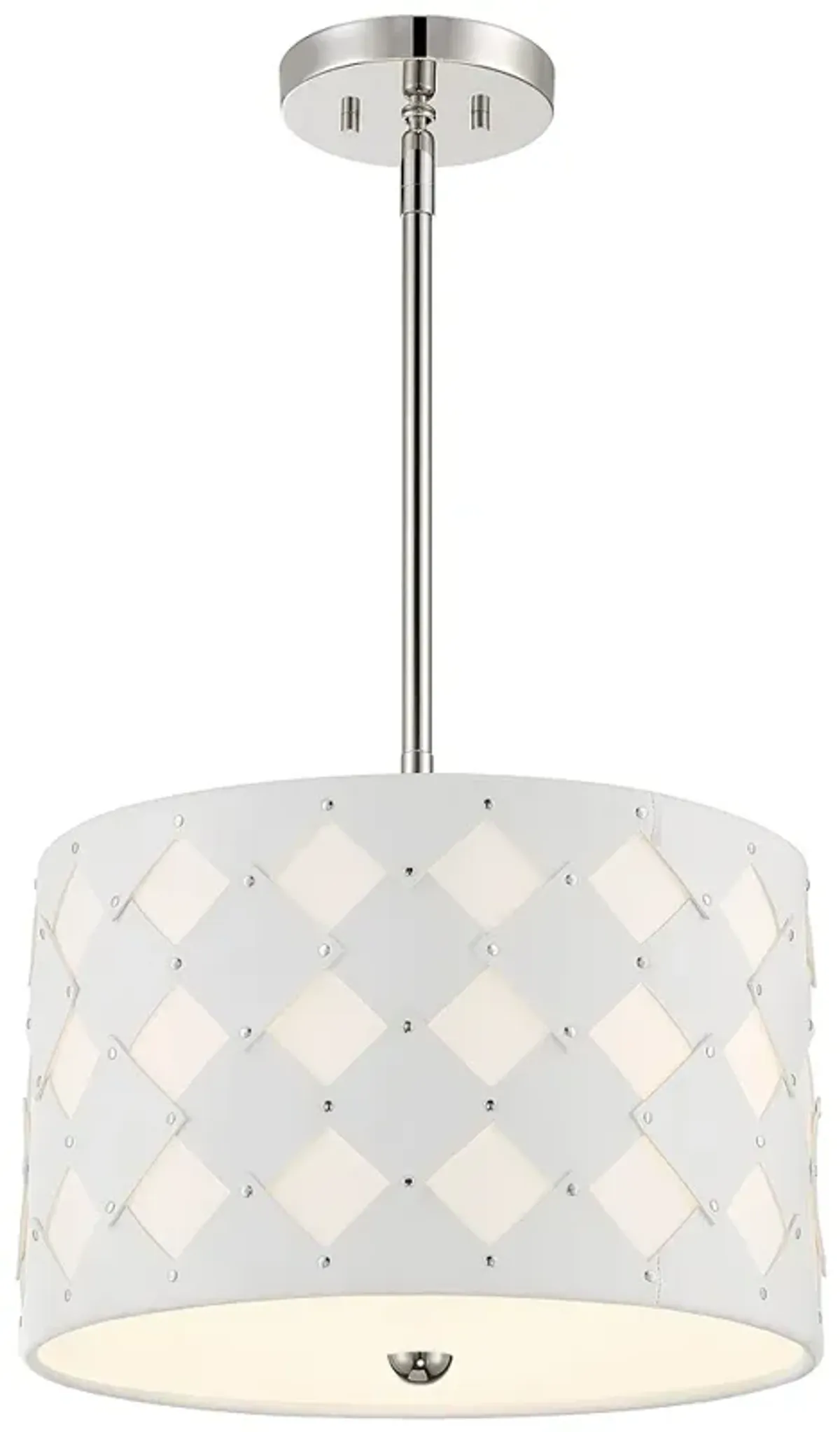 George Kovacs Patchwork 3-Light Polished Nickel Pendant