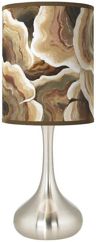 Ruffled Feathers Giclee Droplet Table Lamp