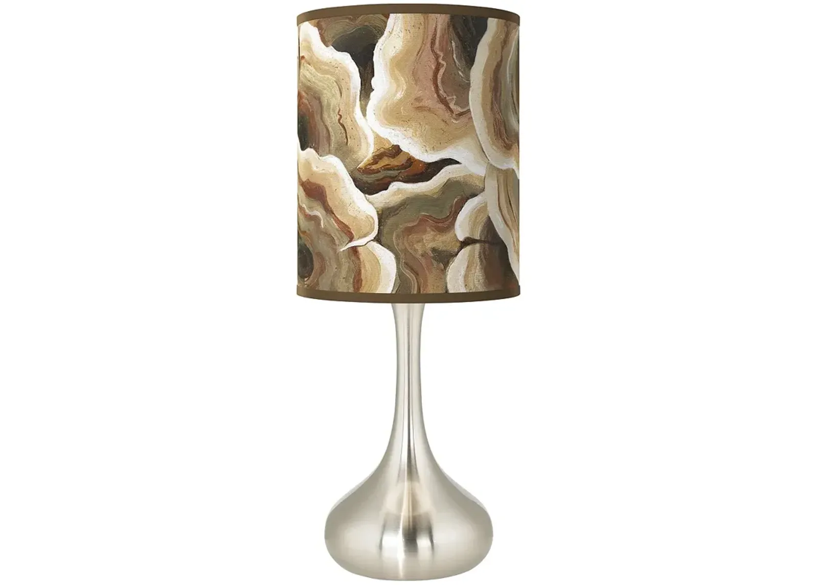 Ruffled Feathers Giclee Droplet Table Lamp