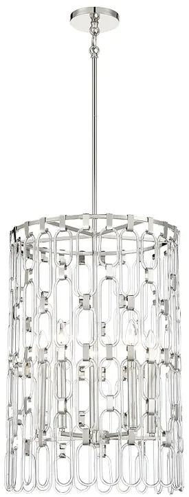 George Kovacs Charming 5-Light Polished Nickel Pendant