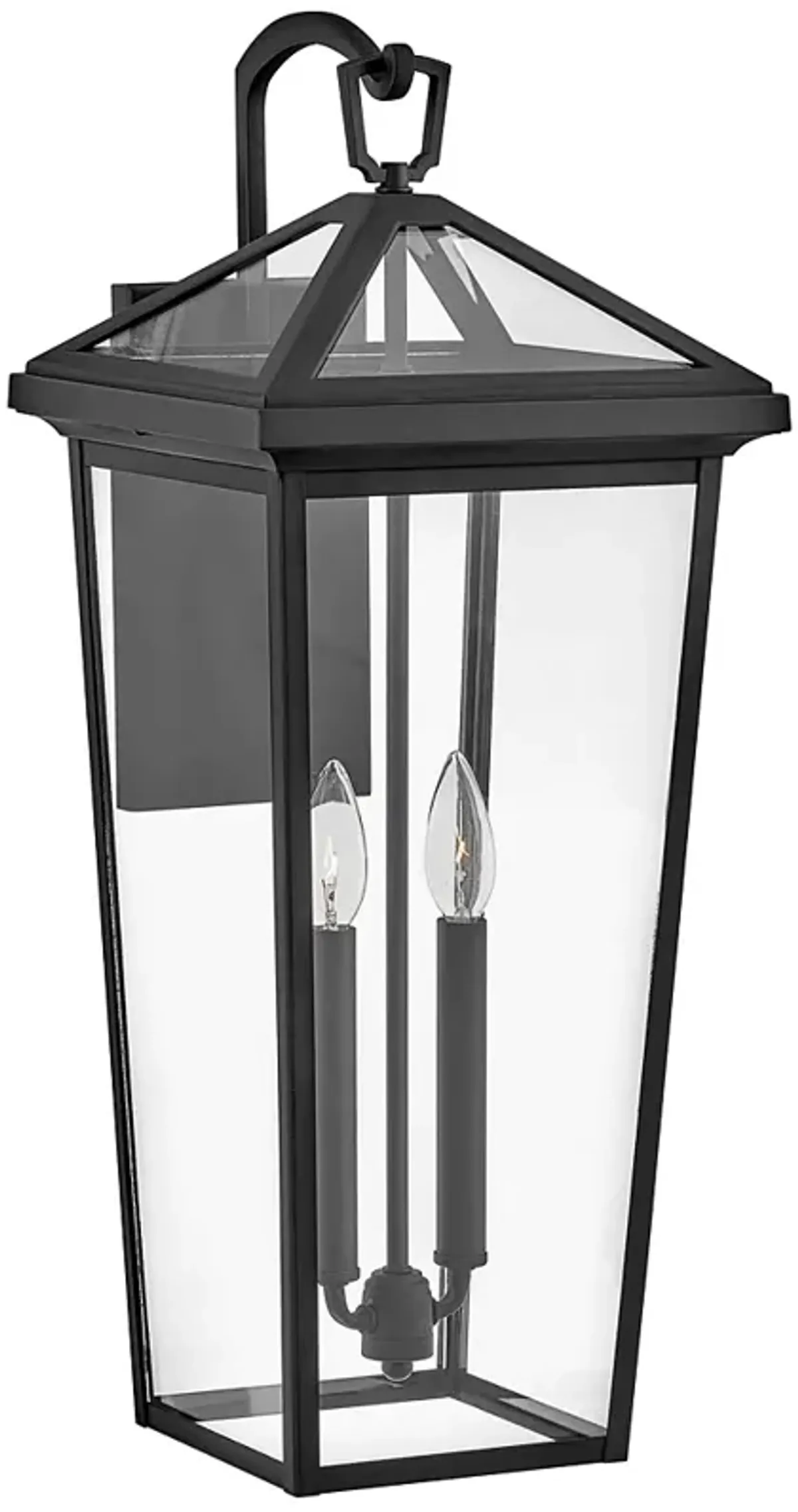 Alford Place 26" High Black 2-Light LED Outdoor Wall Light