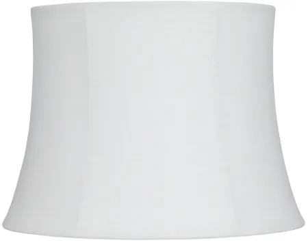 White Linen Drum Lamp Shade 13x16x11 (Spider)