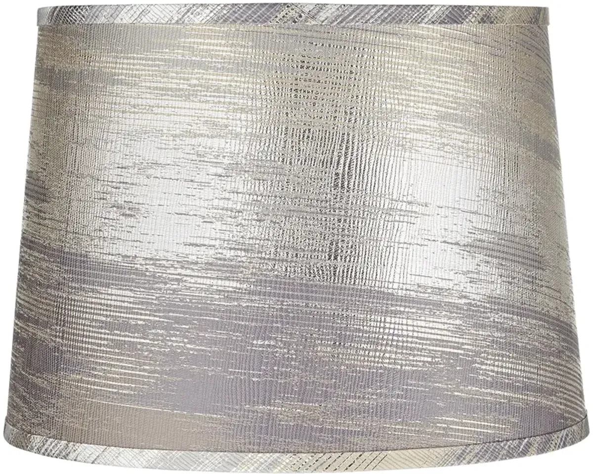 Springcrest Zena Silver and Gold Tapered Drum Lamp Shade 13x15x11 (Spider)