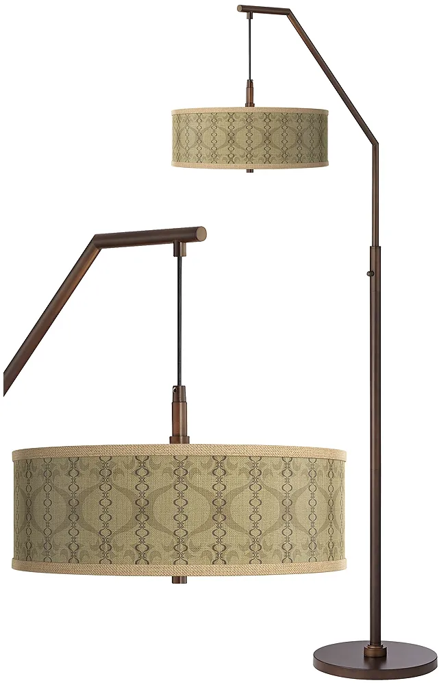 Colette Bronze Downbridge Arc Floor Lamp