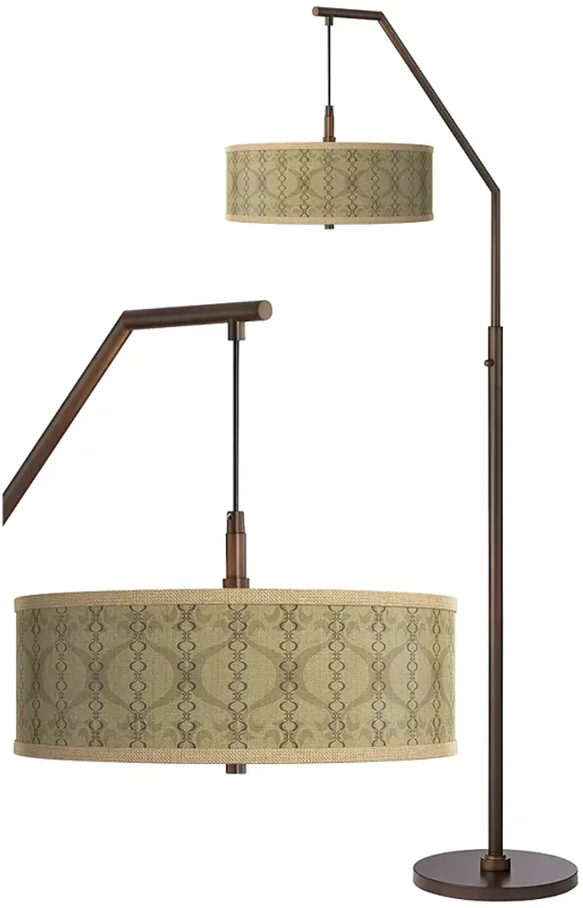 Colette Bronze Downbridge Arc Floor Lamp