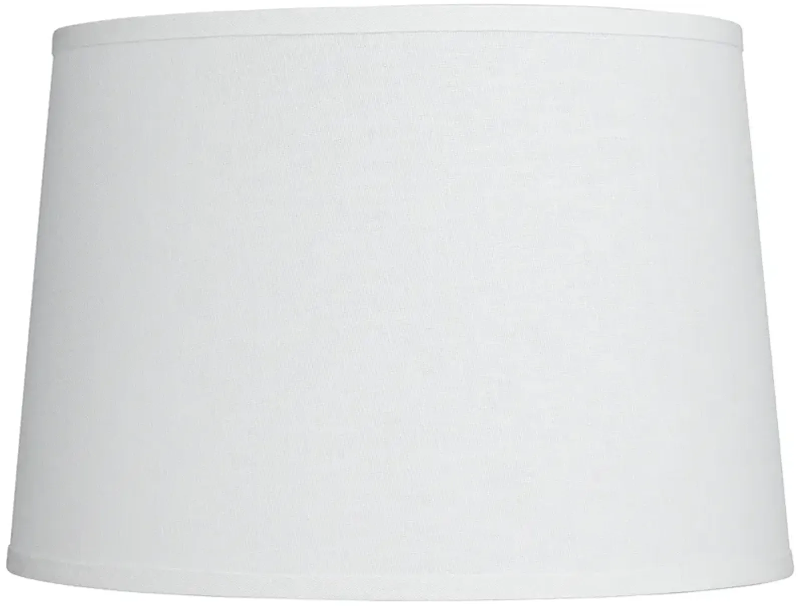 White Linen Drum Lamp Shade 14x16x11x11 (Spider)