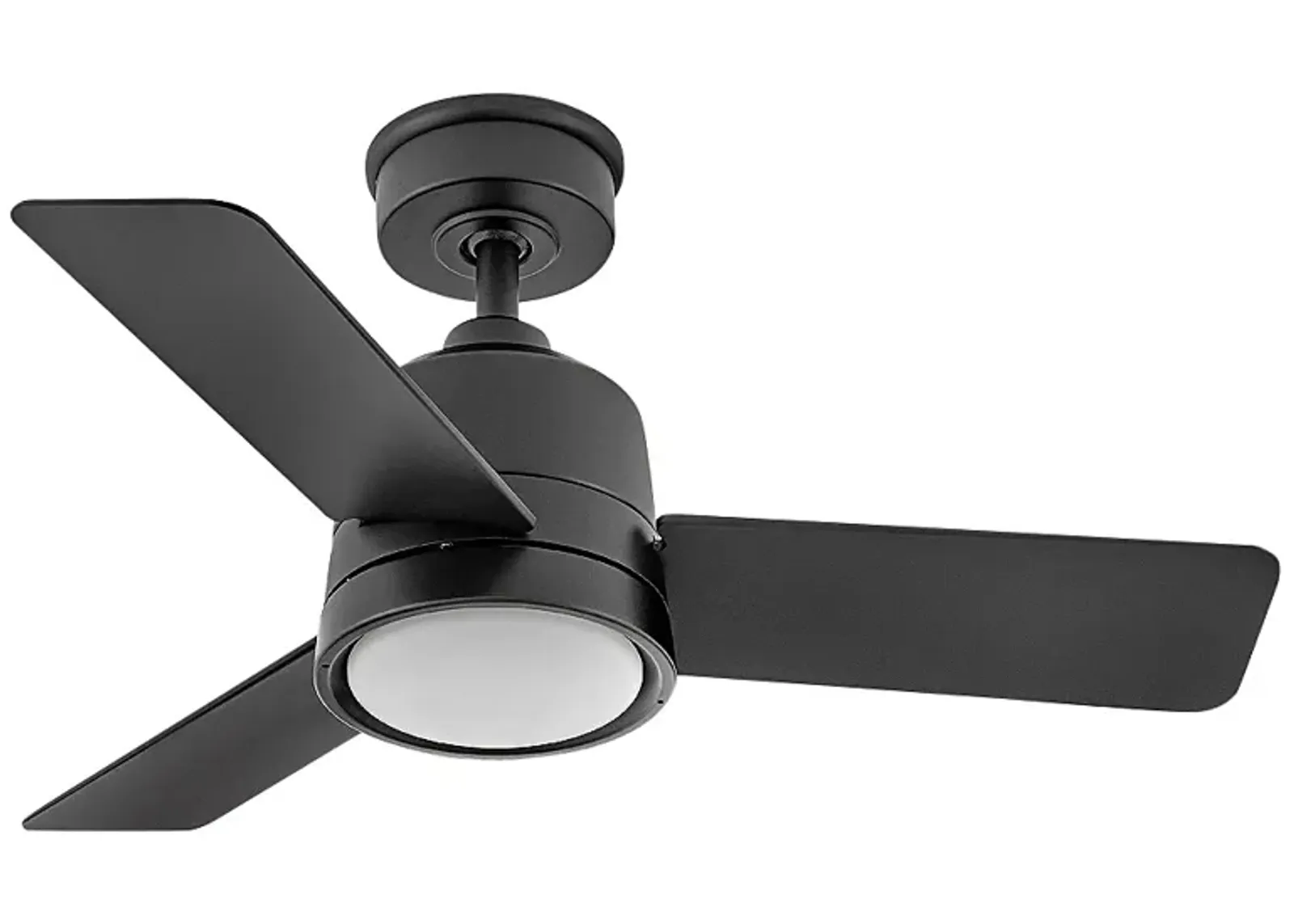 36" Hinkley Chet Matte Black Wet Rated LED Ceiling Fan with Remote