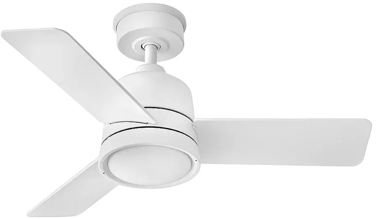 36" Hinkley Chet Matte White LED Remote Ceiling Fan