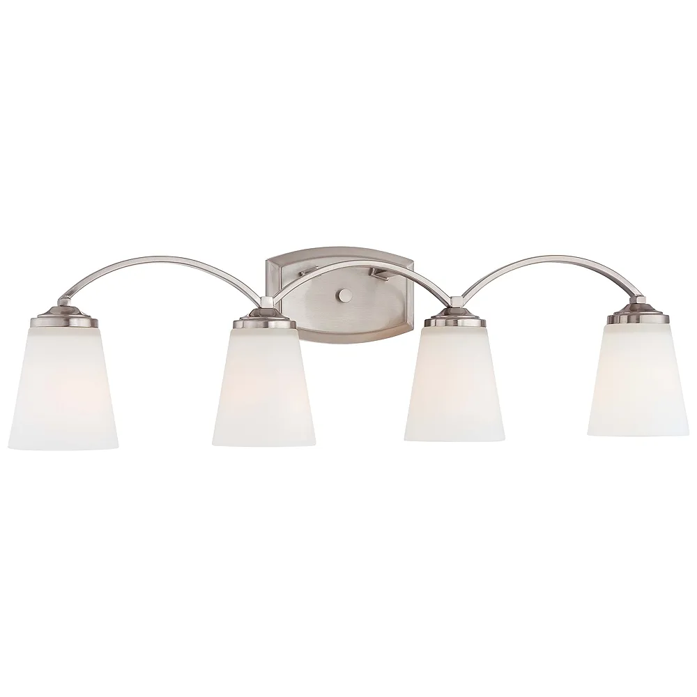 Minka-Lavery Overland Park 4-Light Brushed Nickel Bath Light