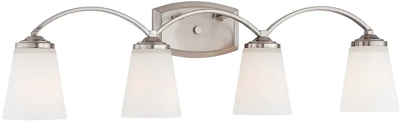 Minka-Lavery Overland Park 4-Light Brushed Nickel Bath Light