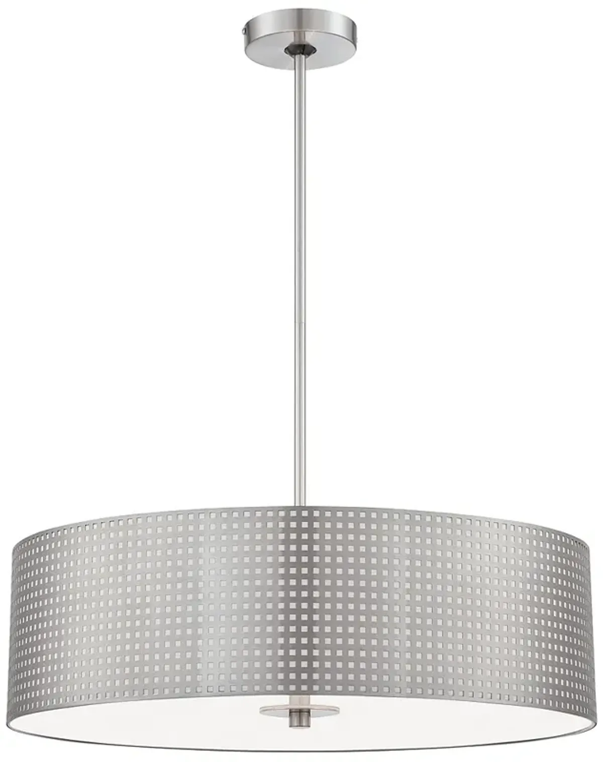 George Kovacs Grid 4-Light Brushed Nickel Pendant