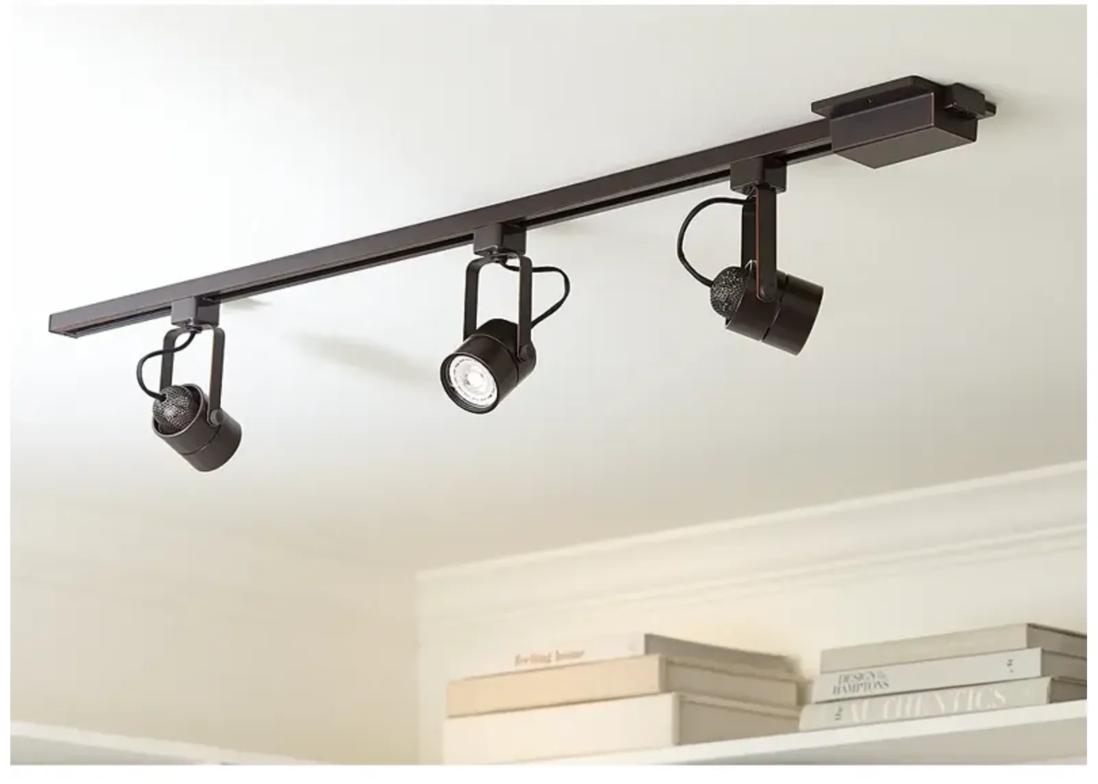 Pro Track Layna Linear 3-Light Bronze LED Bullet ceiling or wall Track Kit