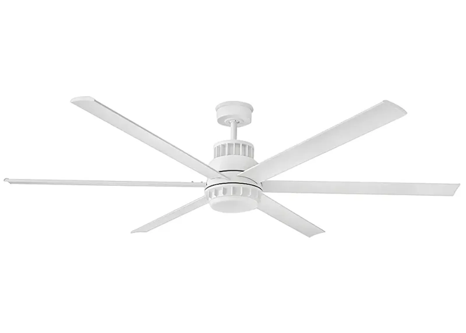 72" Hinkley Draftsman Matte White LED Wet Rated Smart Ceiling Fan