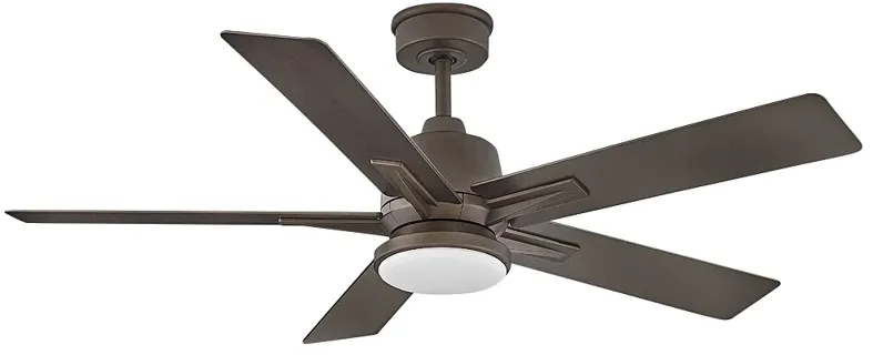 52" Hinkley Alta LED Wet Rated 5-Blade Metallic Bronze Smart Fan