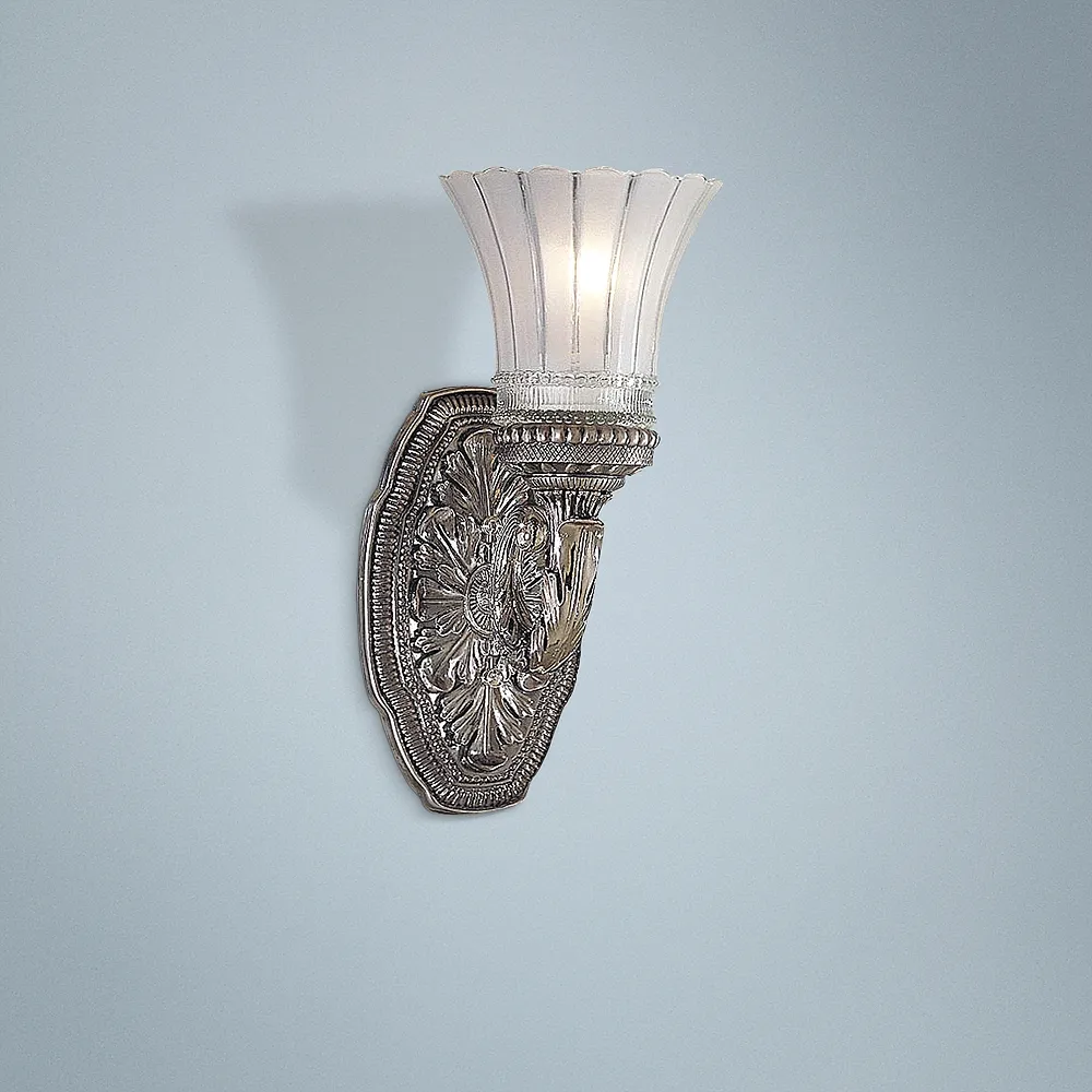 Europa Collection 11 1/4" High Brushed Nickel Wall Sconce
