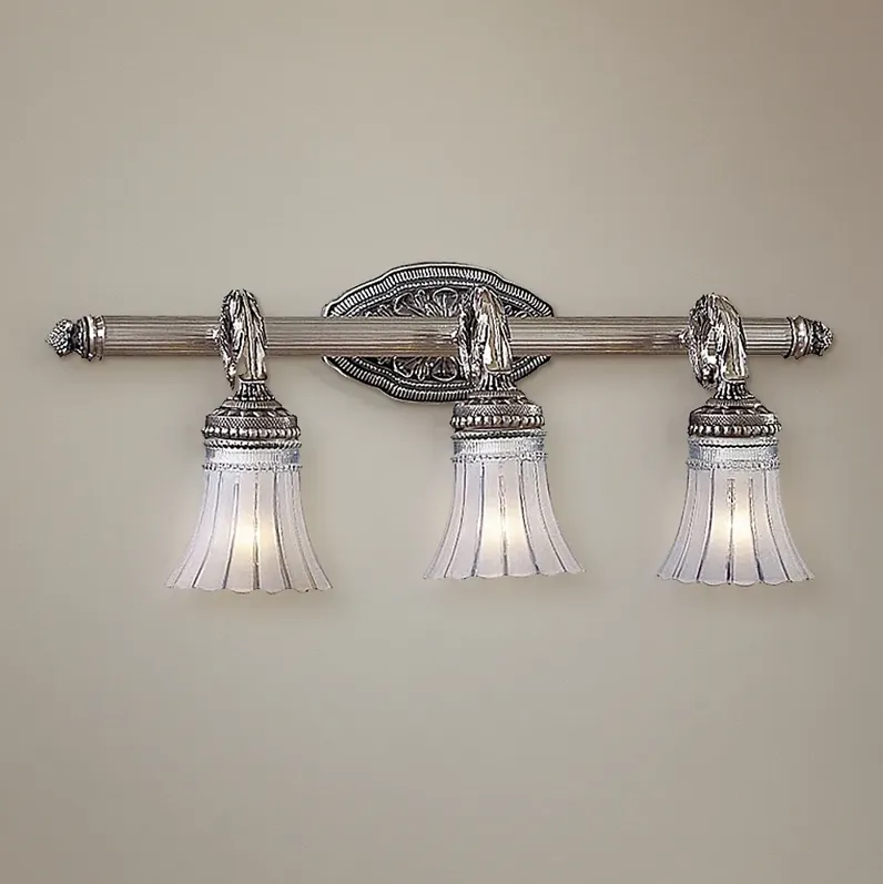 Minka Lavery Europa 25 1/2" Wide Brushed Nickel 3-Light Bath Light