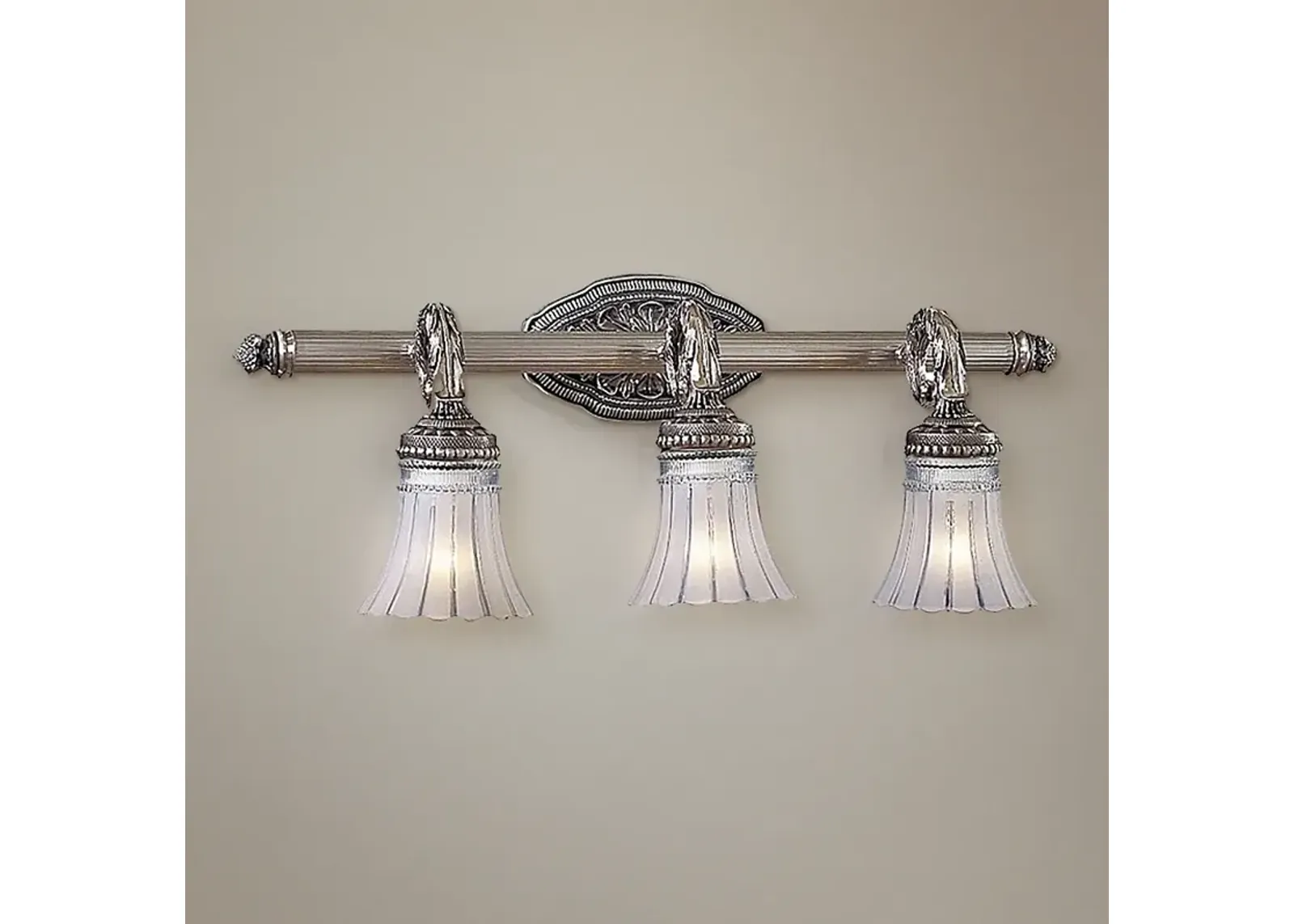 Minka Lavery Europa 25 1/2" Wide Brushed Nickel 3-Light Bath Light