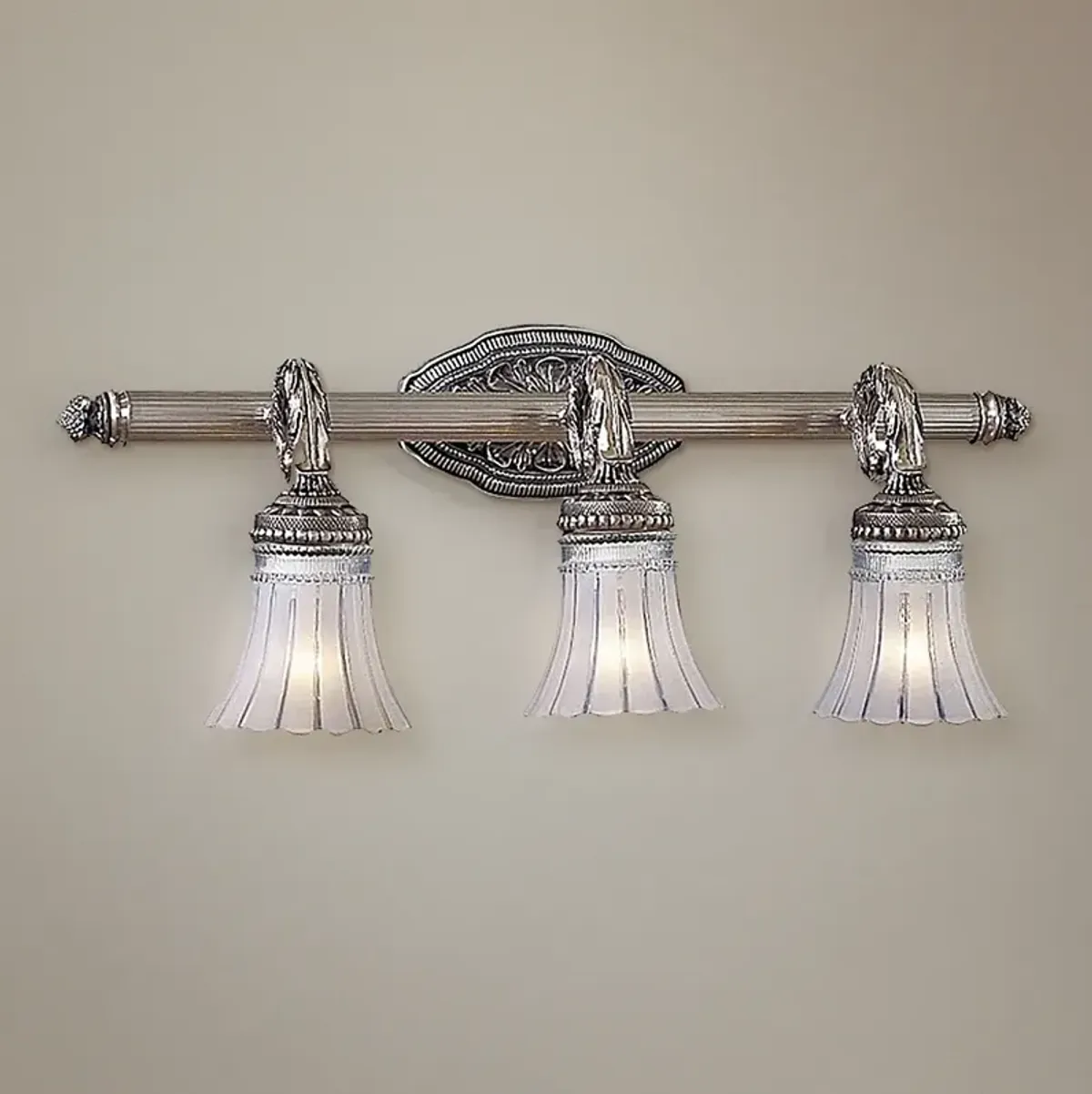 Minka Lavery Europa 25 1/2" Wide Brushed Nickel 3-Light Bath Light