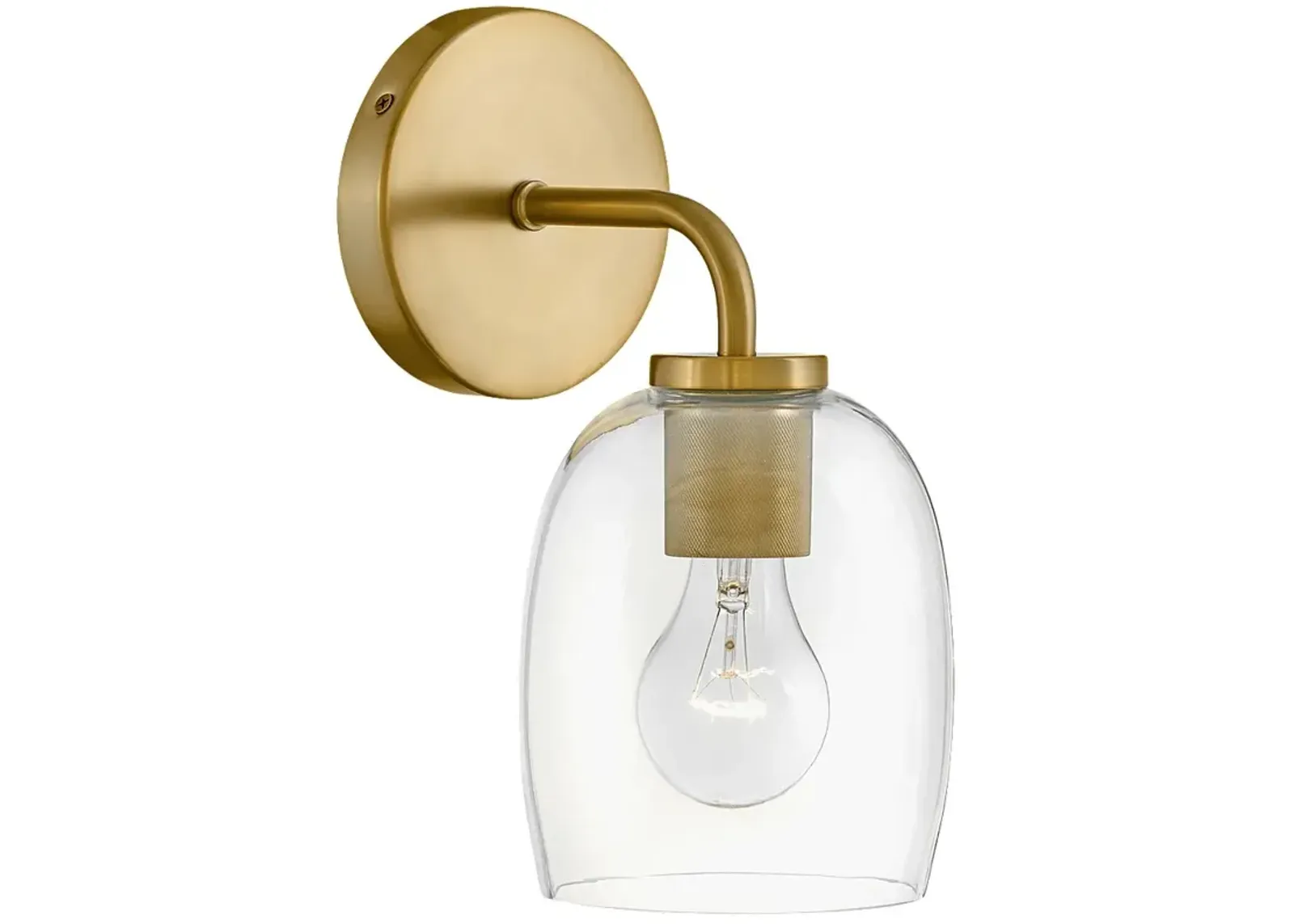 Lark-Percy Bath-Single Light Vanity-Lacquered Brass