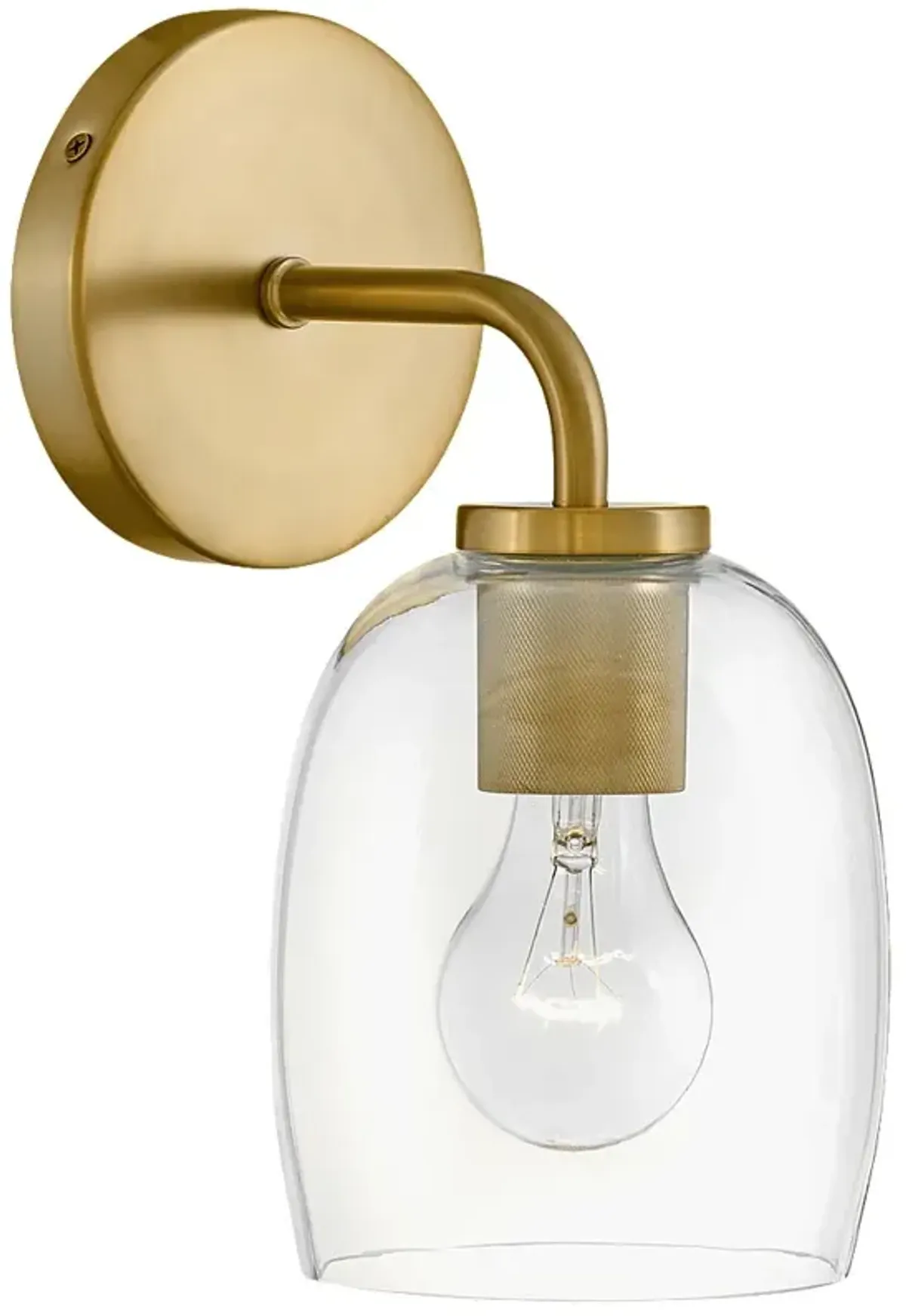 Lark-Percy Bath-Single Light Vanity-Lacquered Brass