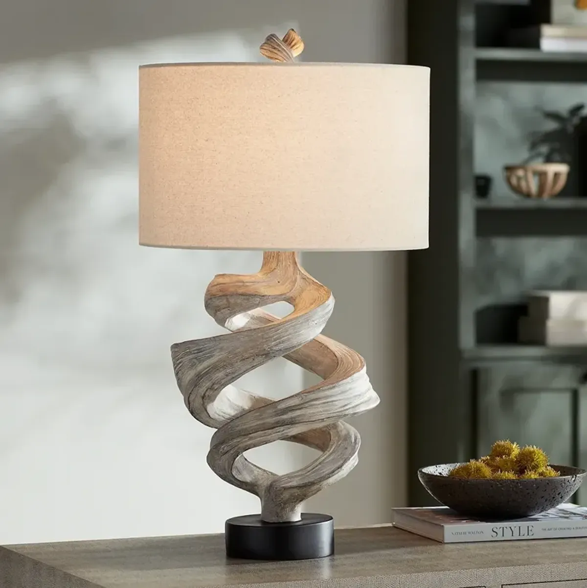 Possini Euro Organic Twist 29 1/8" Sculptural Rustic Modern Table Lamp