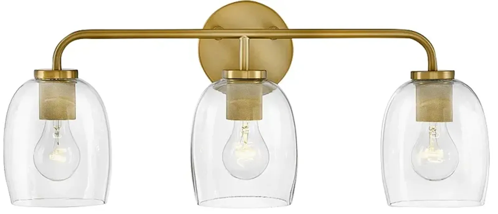 Lark-Percy Bath-Three Light Vanity-Lacquered Brass