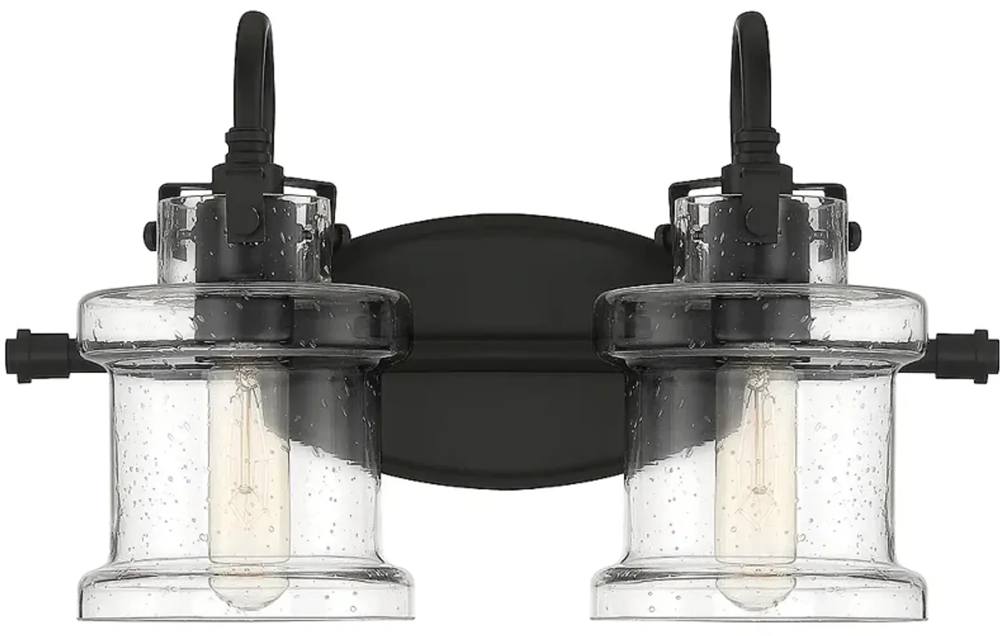 Danbury 2 Lt Black Vanity Lt Lamps Plus | Furniture.com