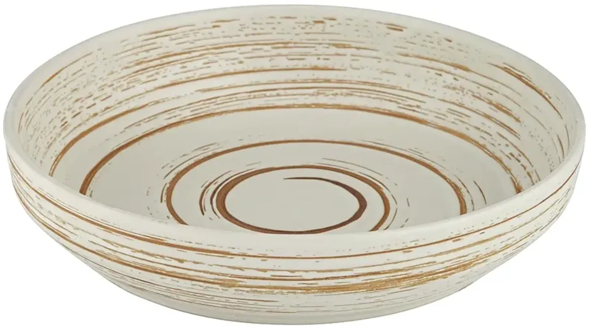 Messier Shiny Cream Round Decorative Bowl