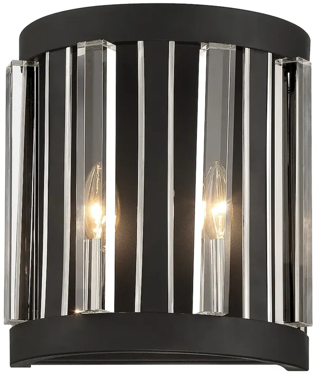 Minka-Lavery  Majestic Splendor 2-Light Coal - Polished Nickel Wall Sconce