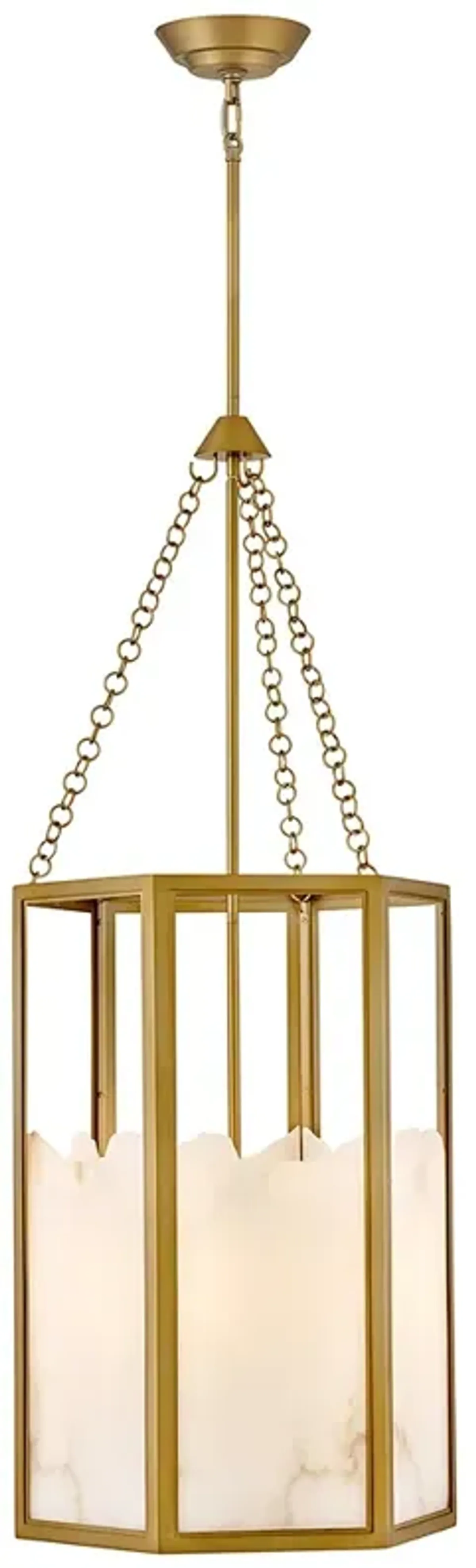 Fredrick Ramond Interior Veleta Medium Chandelier 22" Lacquered Brass