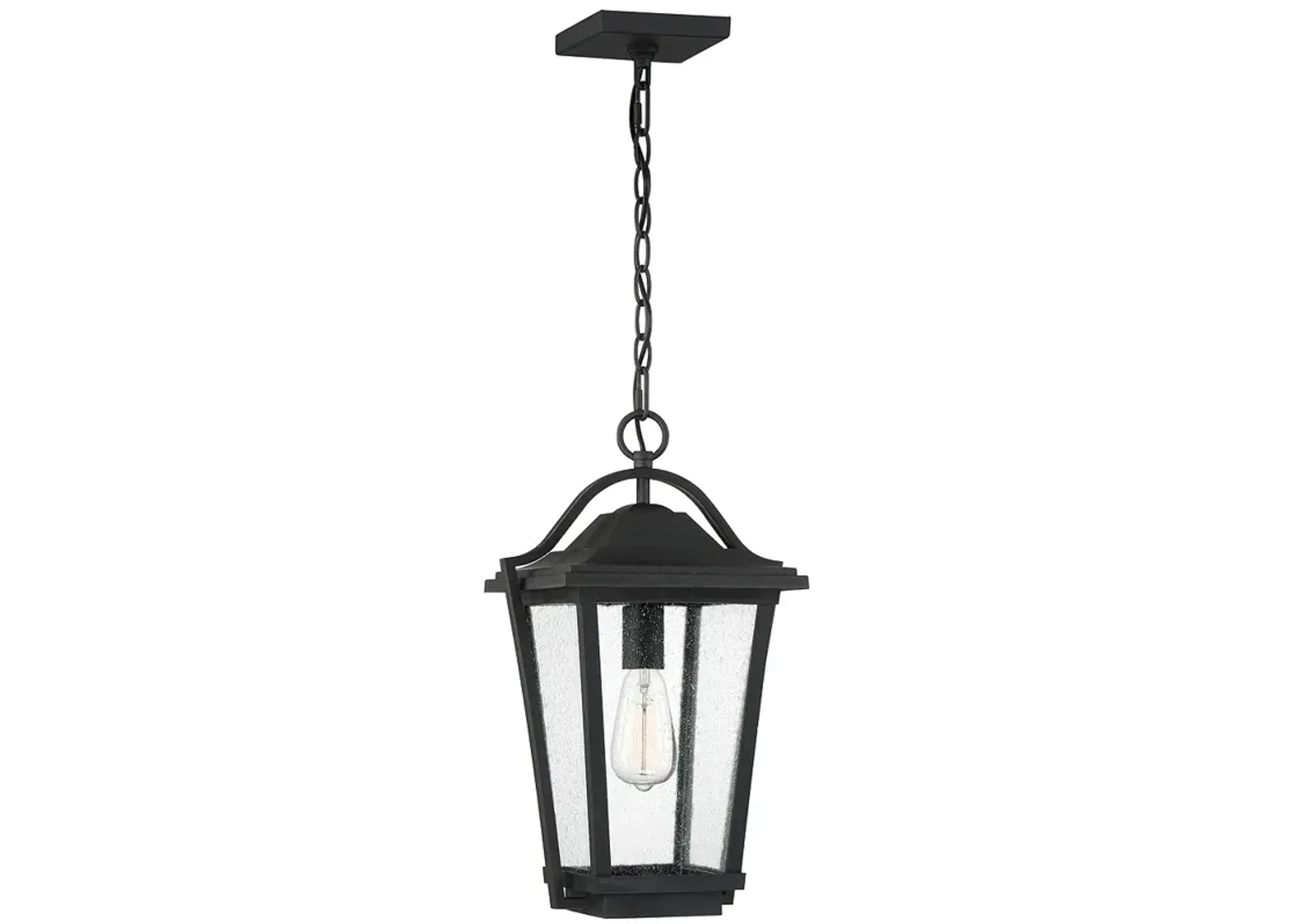 Darius 1-Lt Black Outdoor Lantern