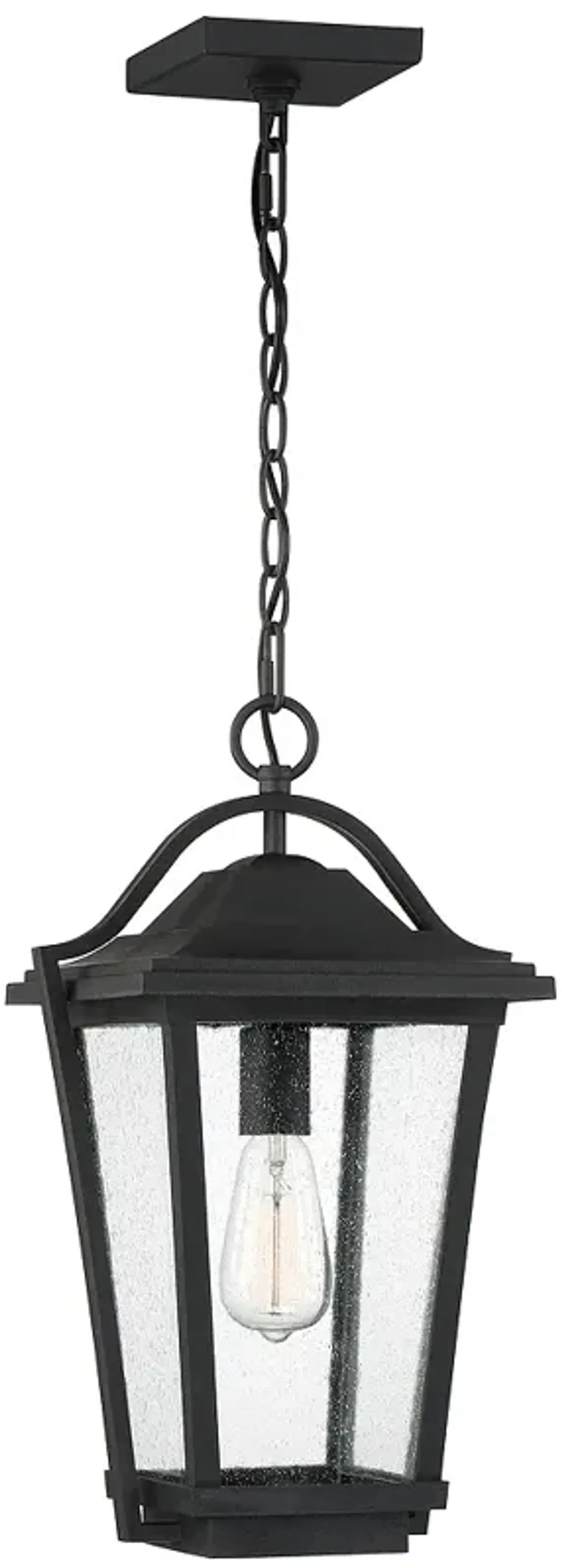 Darius 1-Lt Black Outdoor Lantern