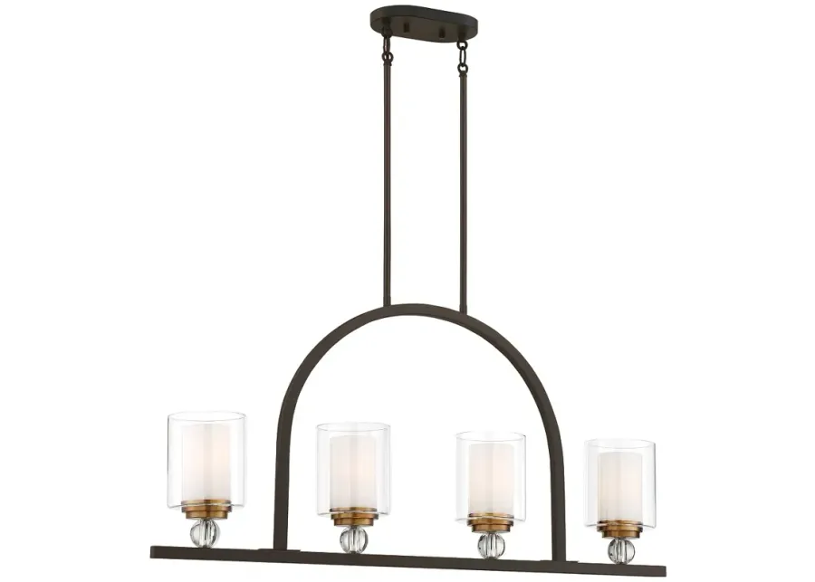 Minka-Lavery  Studio 5 4-Light Painted Bronze Island Chandelier