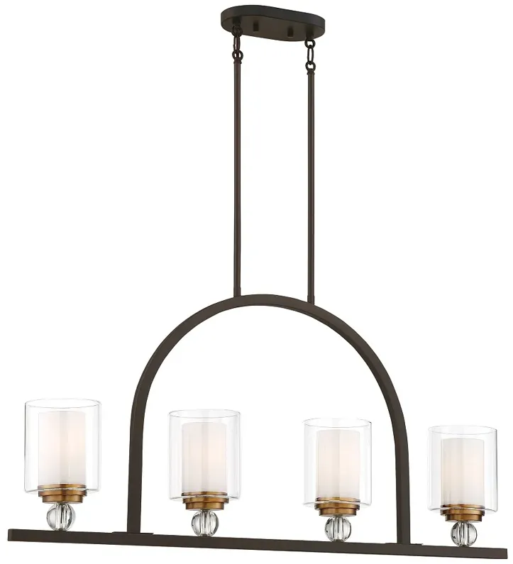 Minka-Lavery  Studio 5 4-Light Painted Bronze Island Chandelier