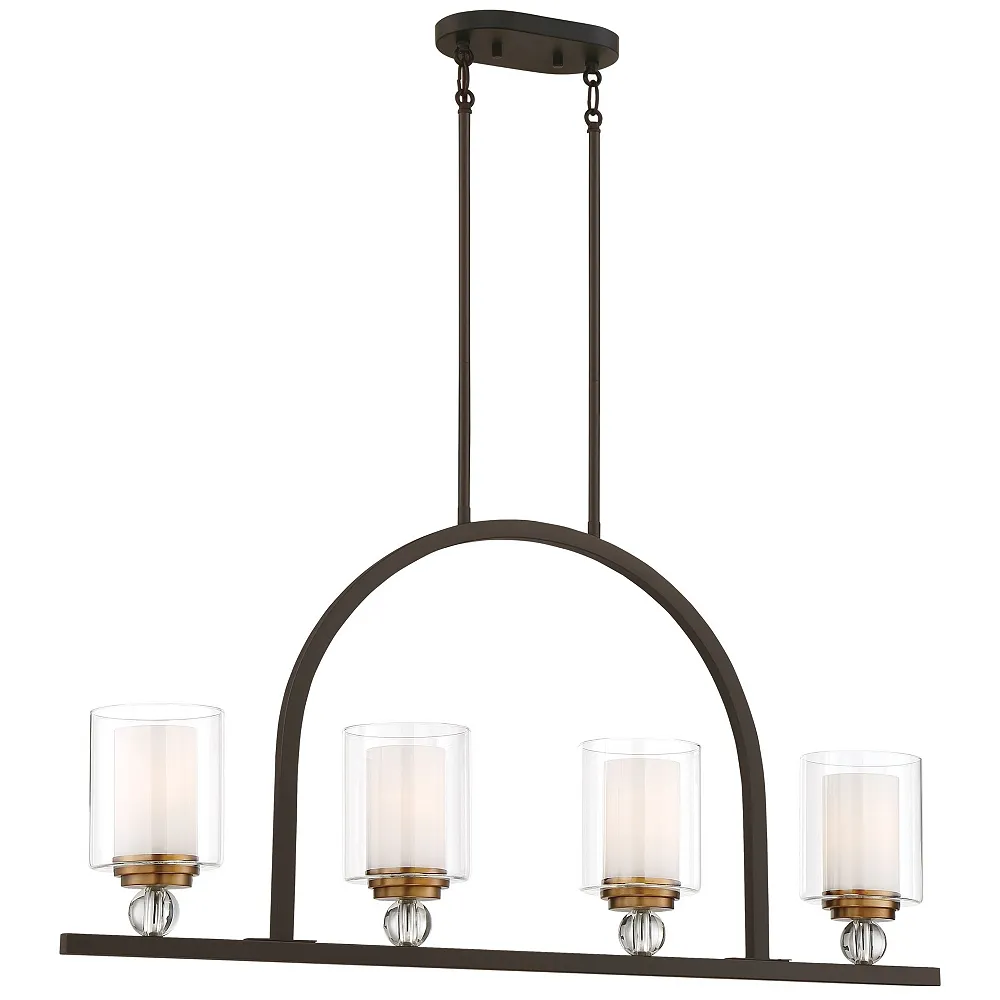 Minka-Lavery  Studio 5 4-Light Painted Bronze Island Chandelier