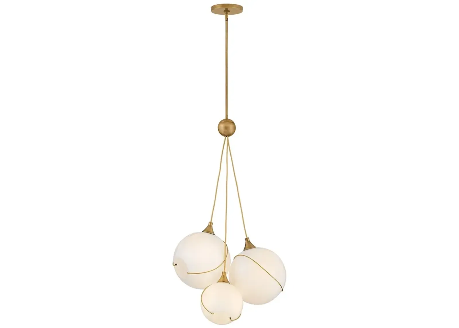 Hinkley Interior Skye Large Three Light Pendant 18.25" Heritage Brass