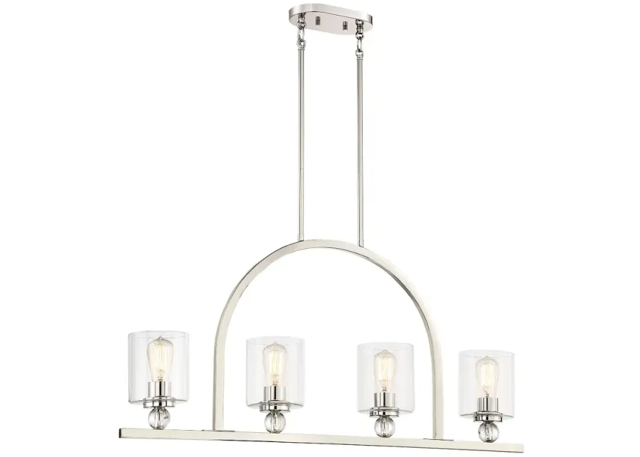 Minka-Lavery  Studio 5 4-Light Polished Nickel Island Chandelier