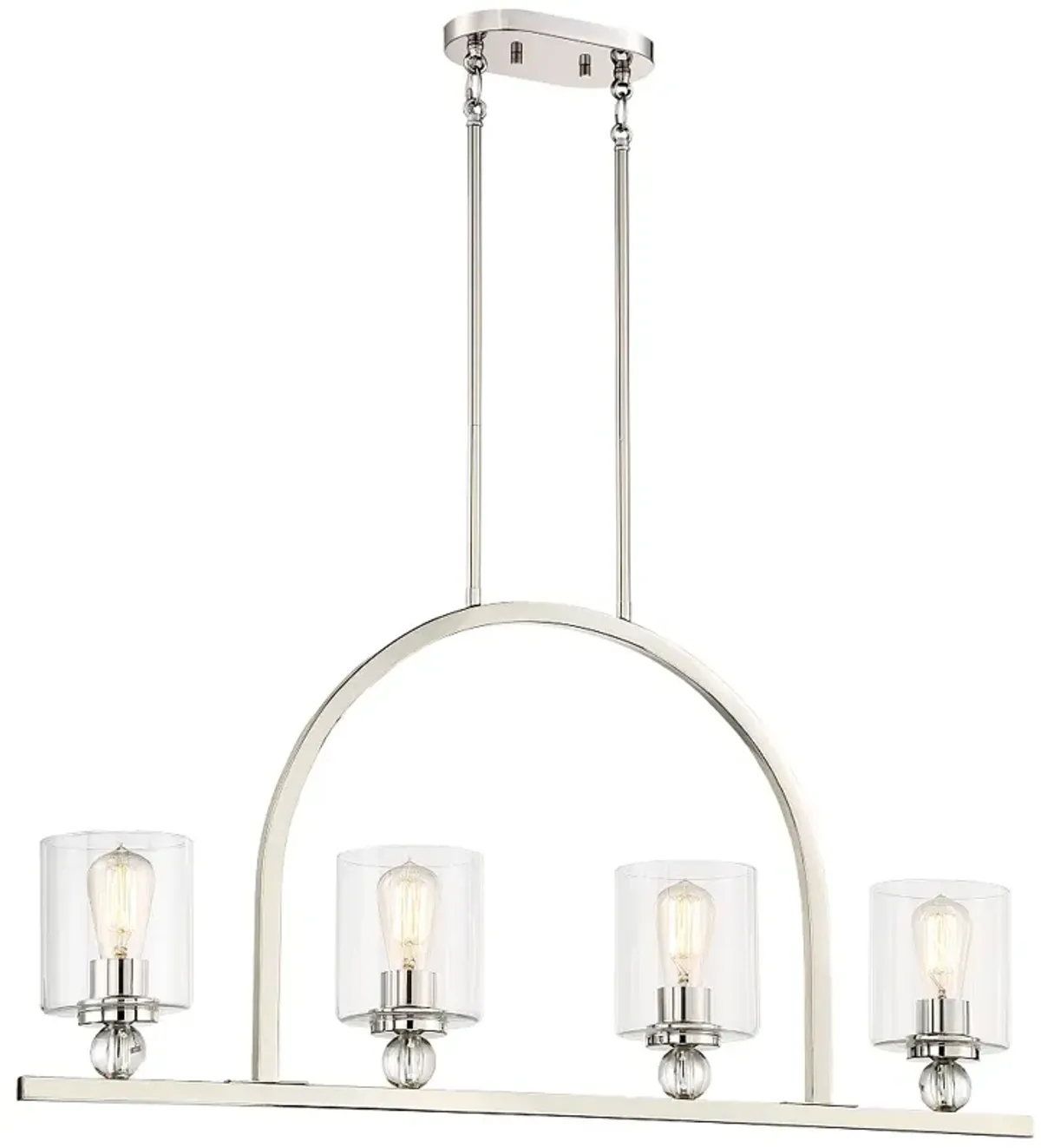 Minka-Lavery  Studio 5 4-Light Polished Nickel Island Chandelier