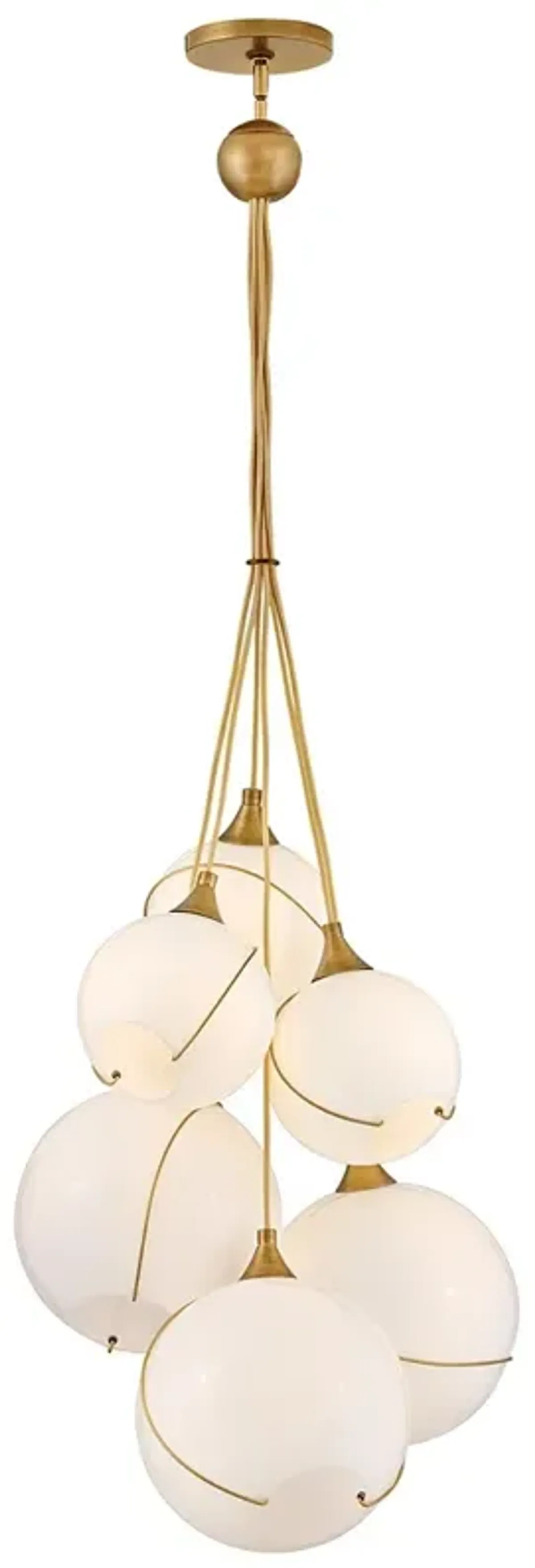 Hinkley Skye 24" Wide Heritage Brass 6-Light Pendant
