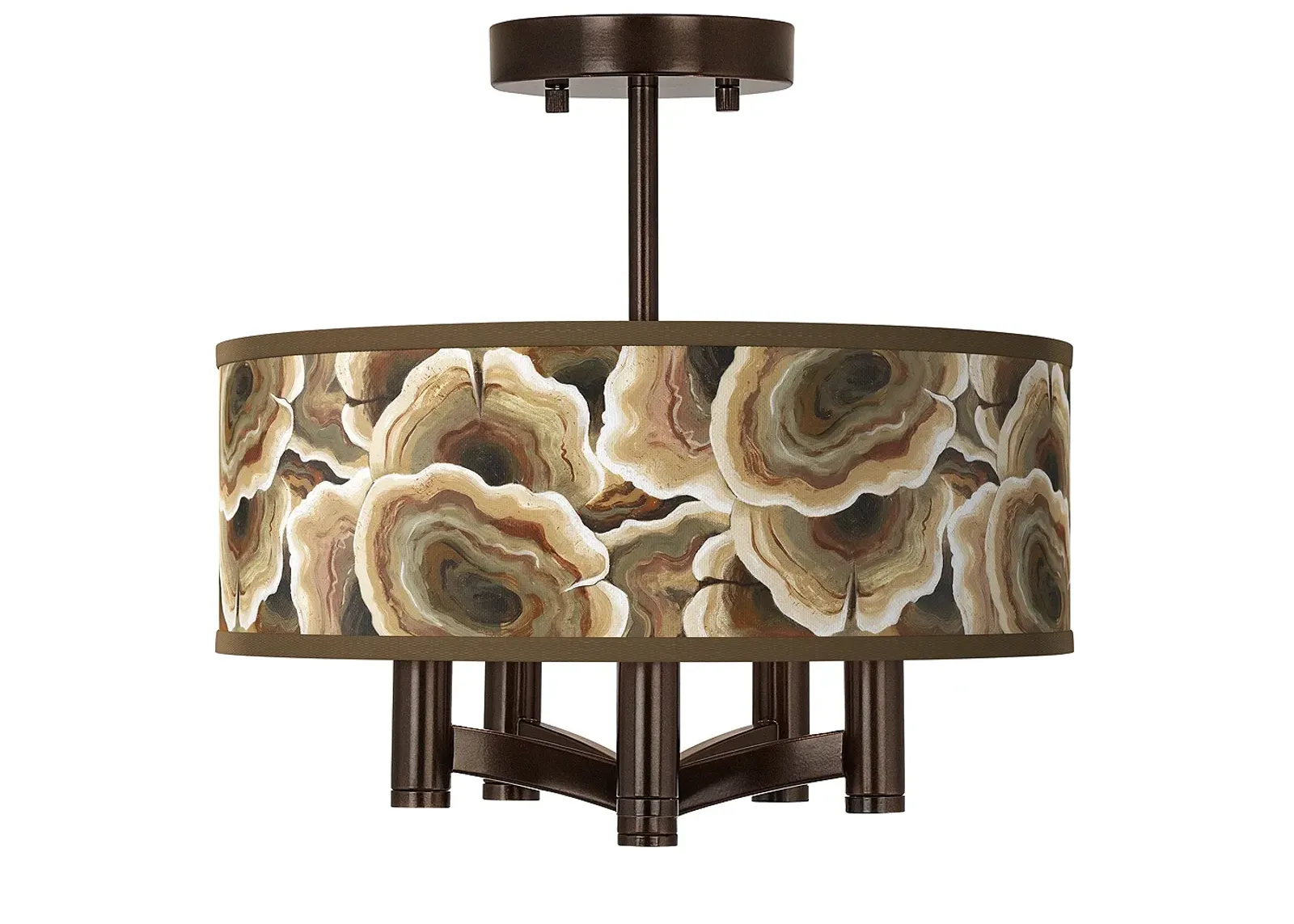 Ruffled Feathers Ava 5-Light Bronze Ceiling Light