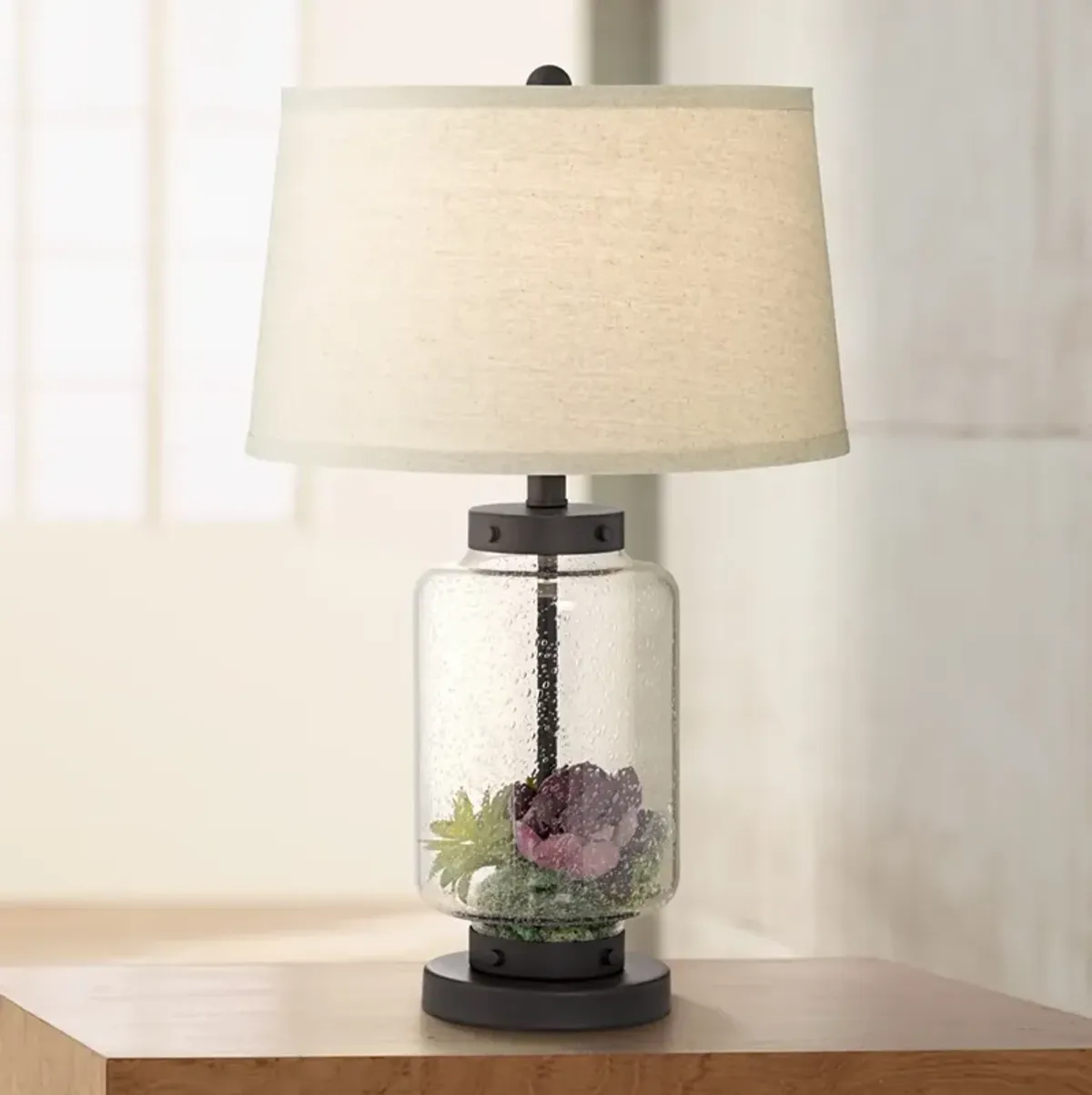 Pacific Coast Collectors Dream 24" Clear Glass Fillable Table Lamp