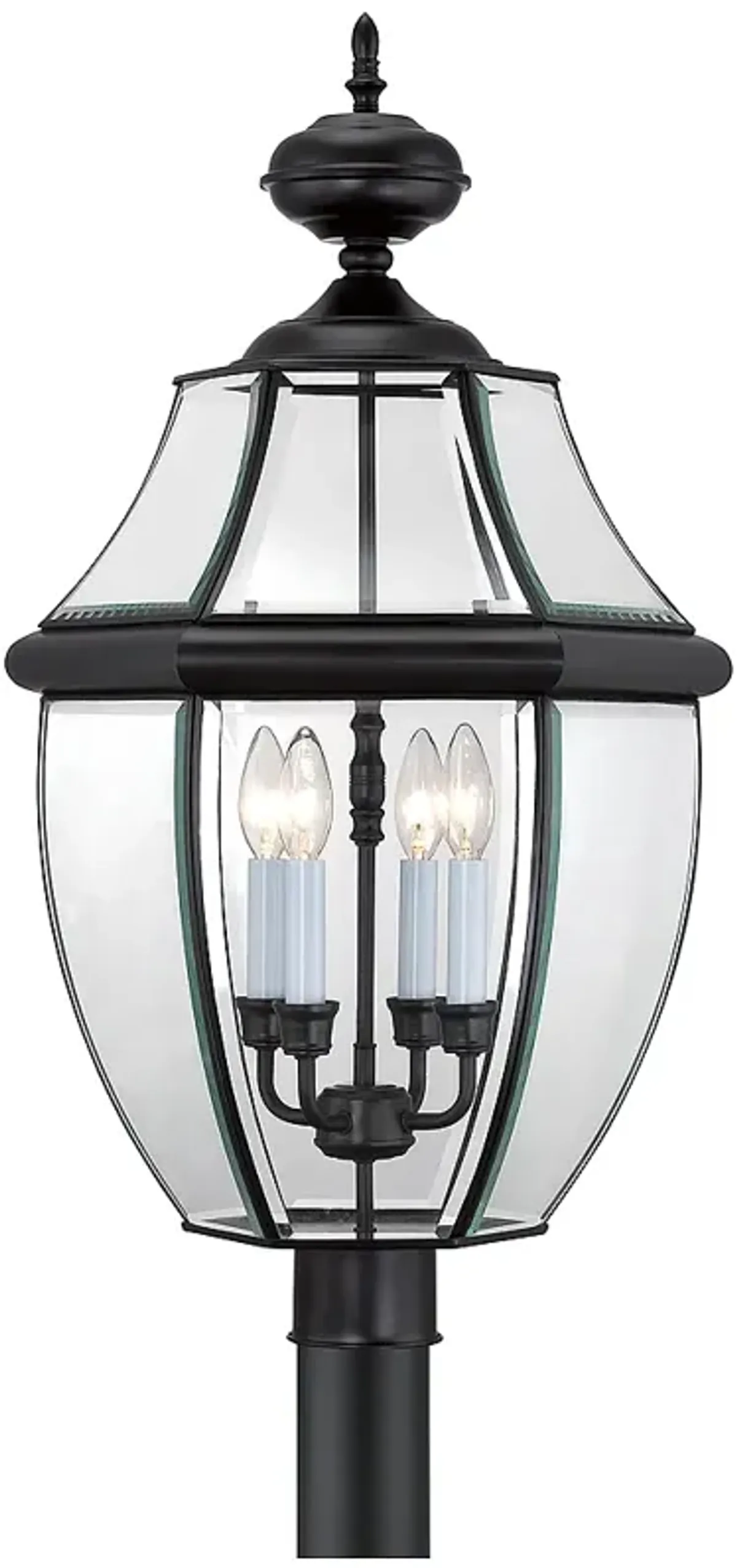 Quoizel Newbury 29 1/2" High Mystic Black Outdoor Post Light