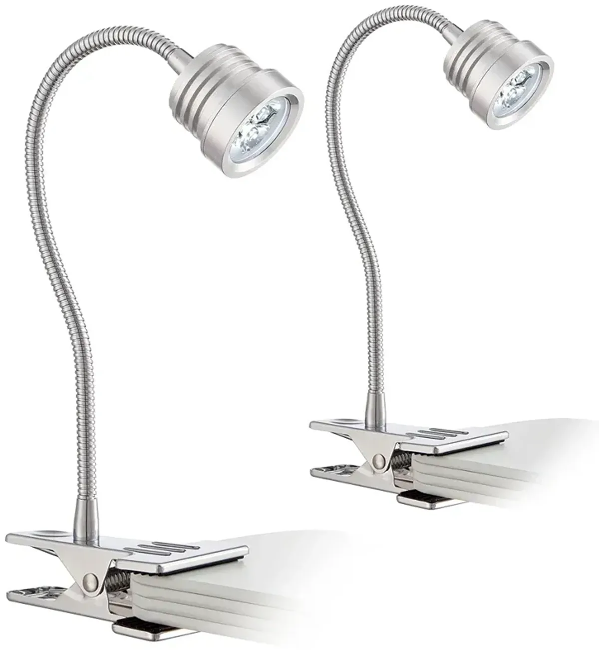 ProTrack Tyler Large 13" Adjustable Gooseneck LED Clip Lights Set of 2