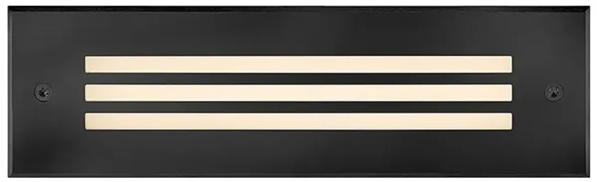 Hinkley Landscape Dash Louvered Flush Step 120V 10" Stainless Steel Bl