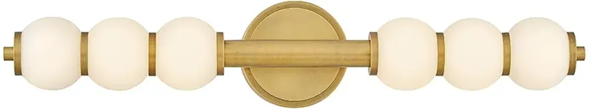 Hinkley Bath Trigo Large LED Sconce 6" Lacquered Brass